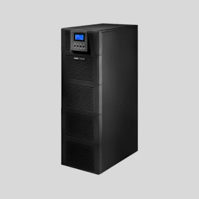 Black tower UPS with a front status display Black tower UPS with a front status display